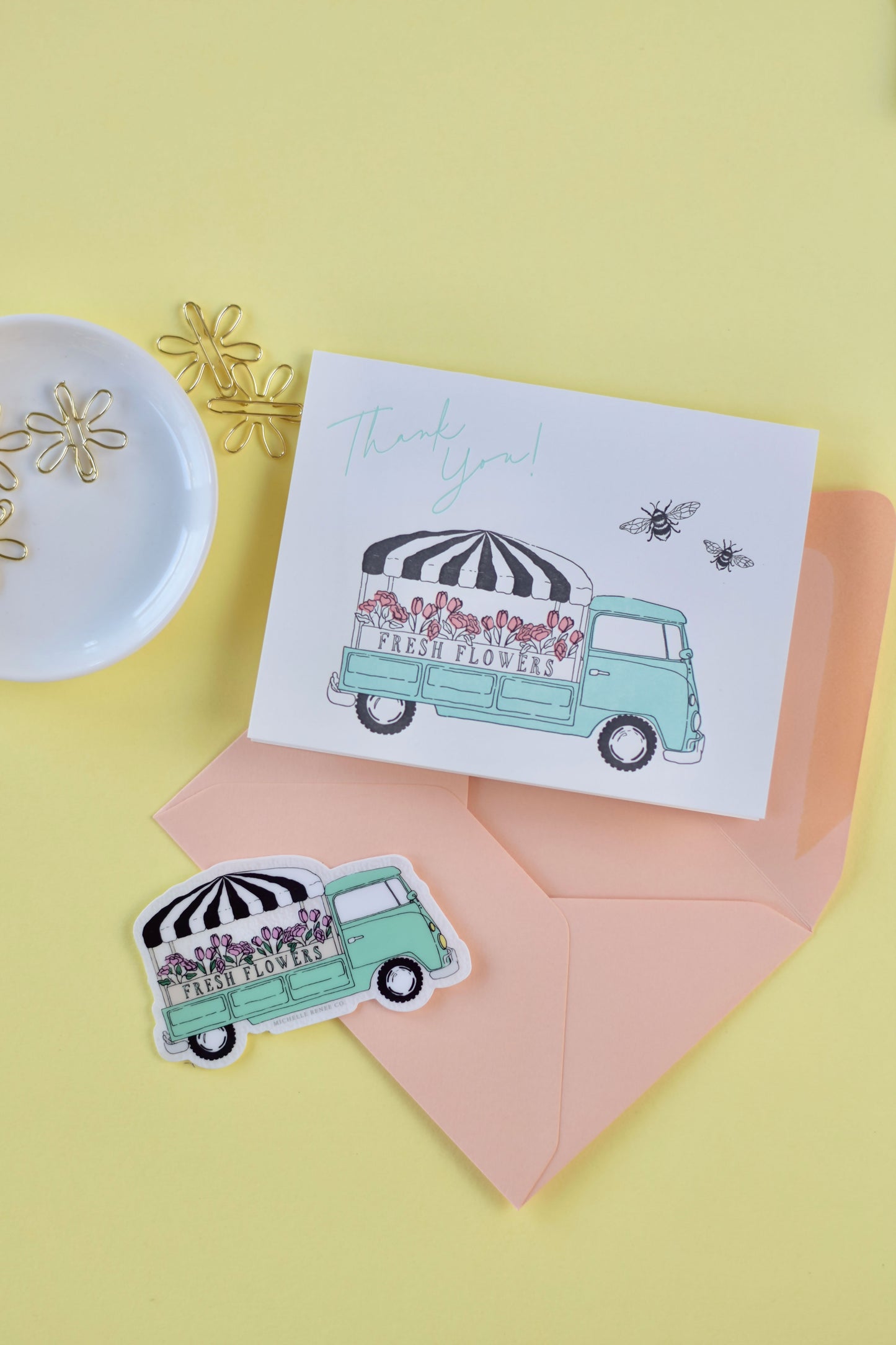 Flower Truck Sticker