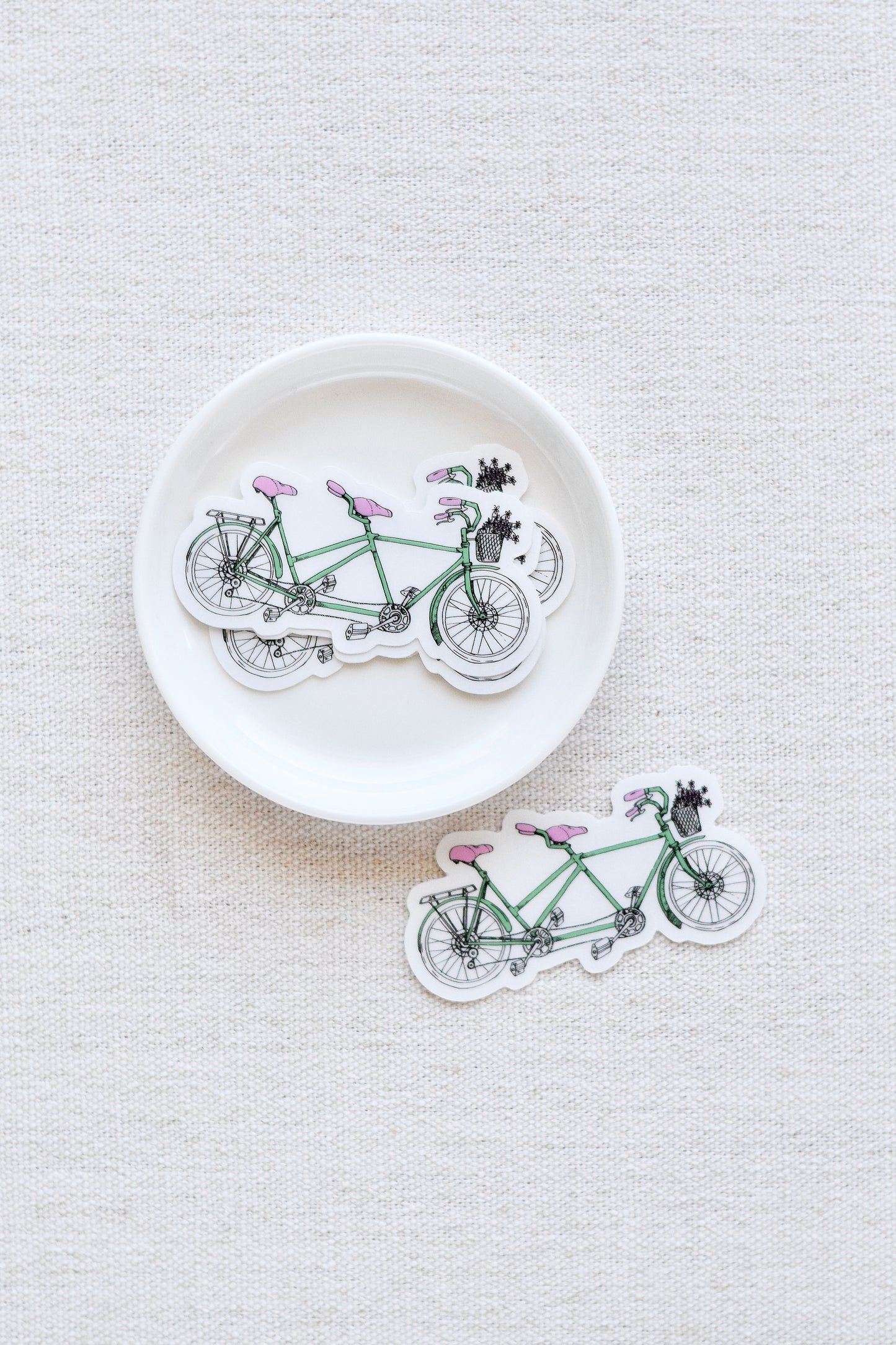 Tandem Bike Sticker