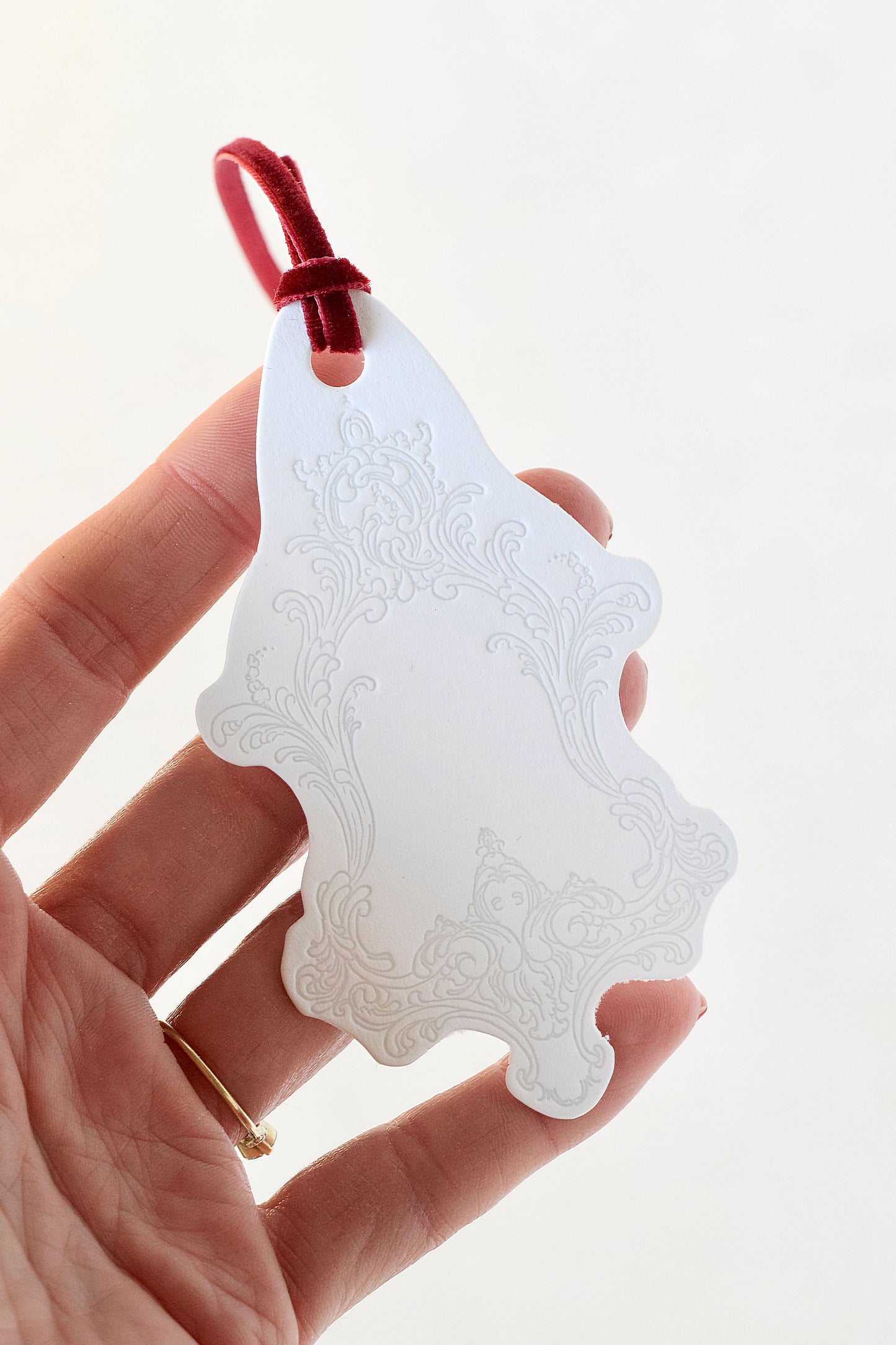 Letterpress Gift Tags | Baroque Vintage Crest