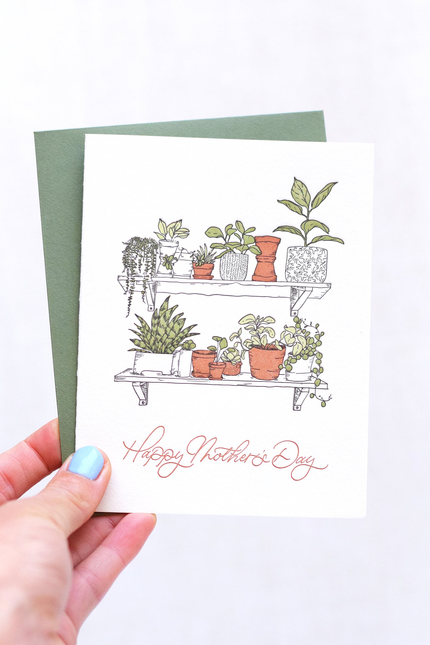 Mother's Day Indoor Garden Letterpress Card