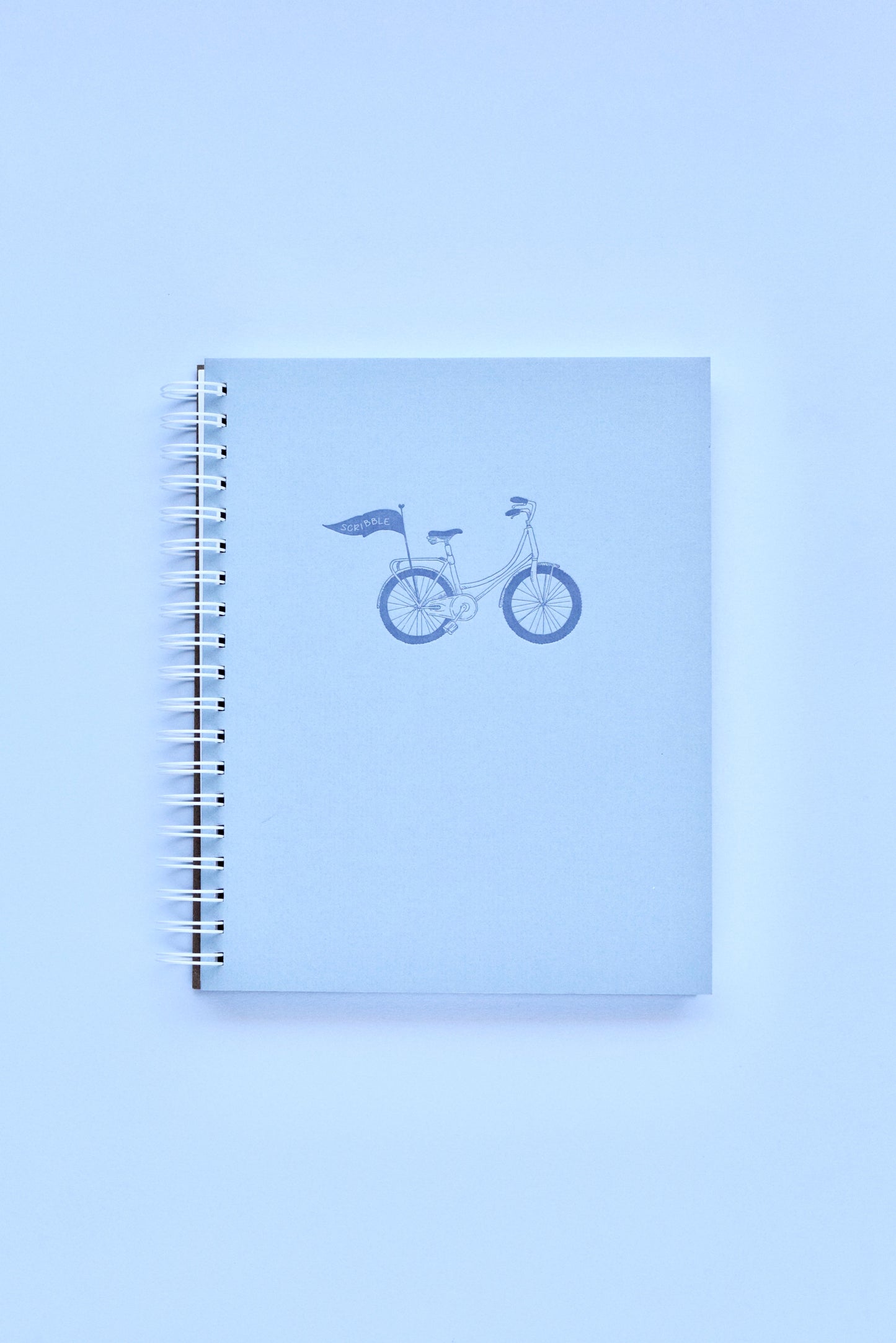 Scribble Pennant Bicycle Notebook | Light Blue