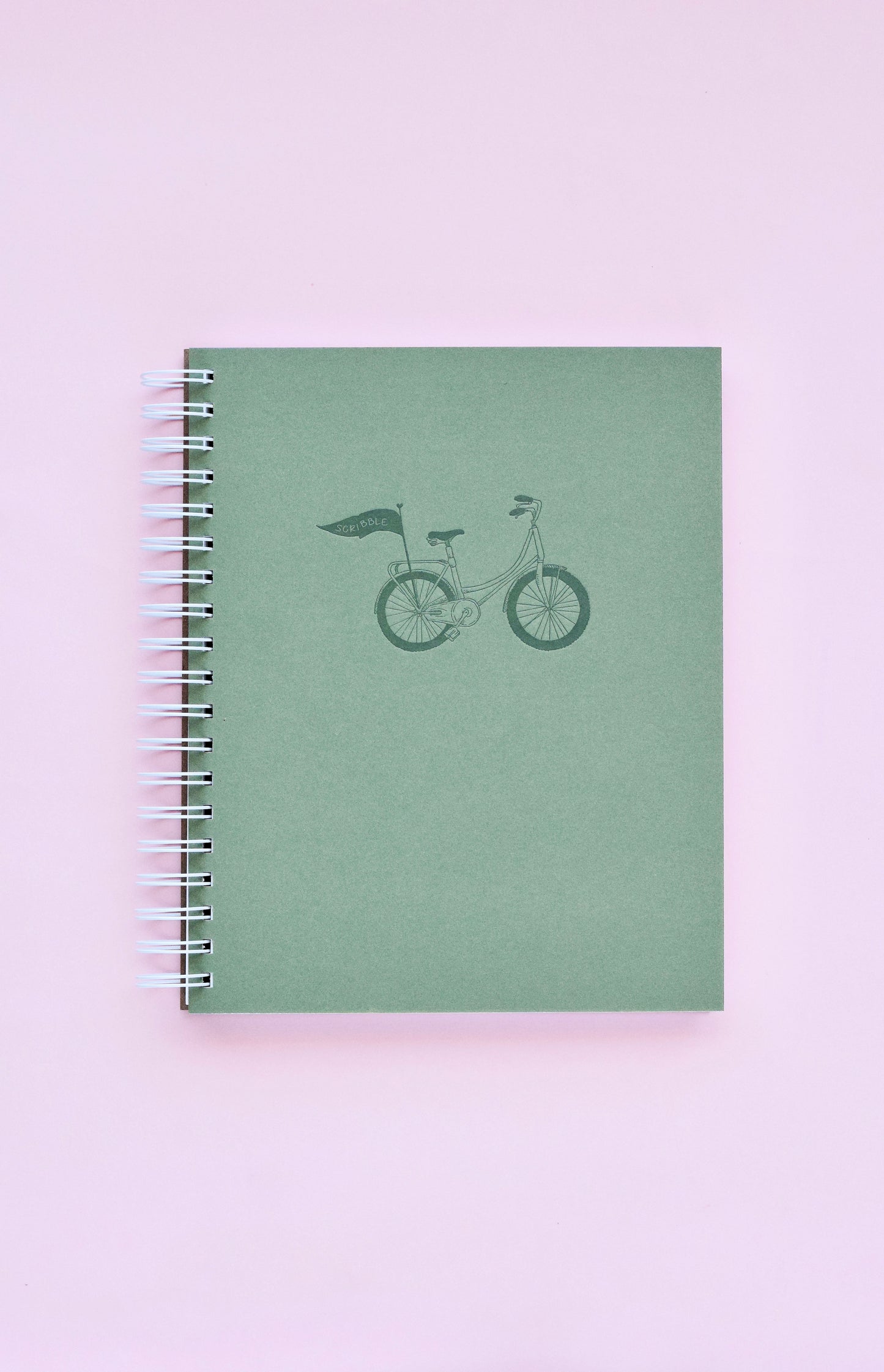 Scribble Pennant Bicycle Notebook | Olive Green