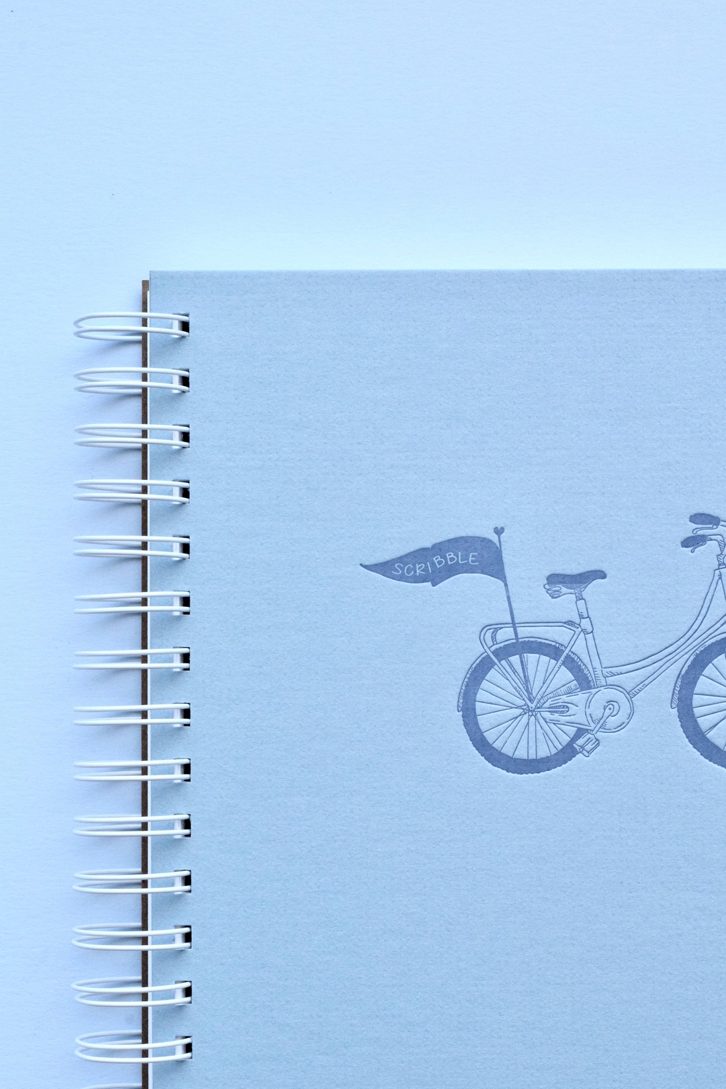 Scribble Pennant Bicycle Notebook | Light Blue