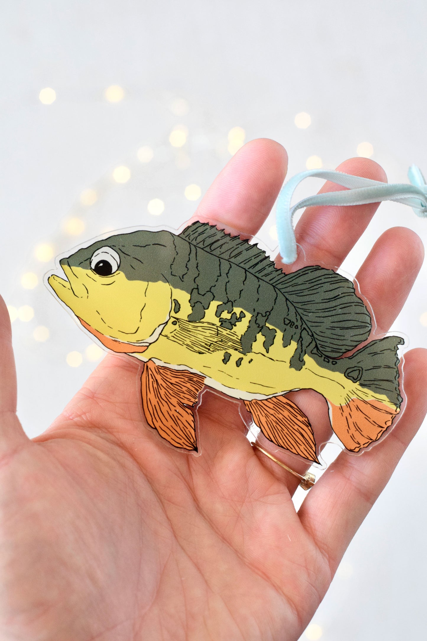 Acrylic Bass Fish Ornament