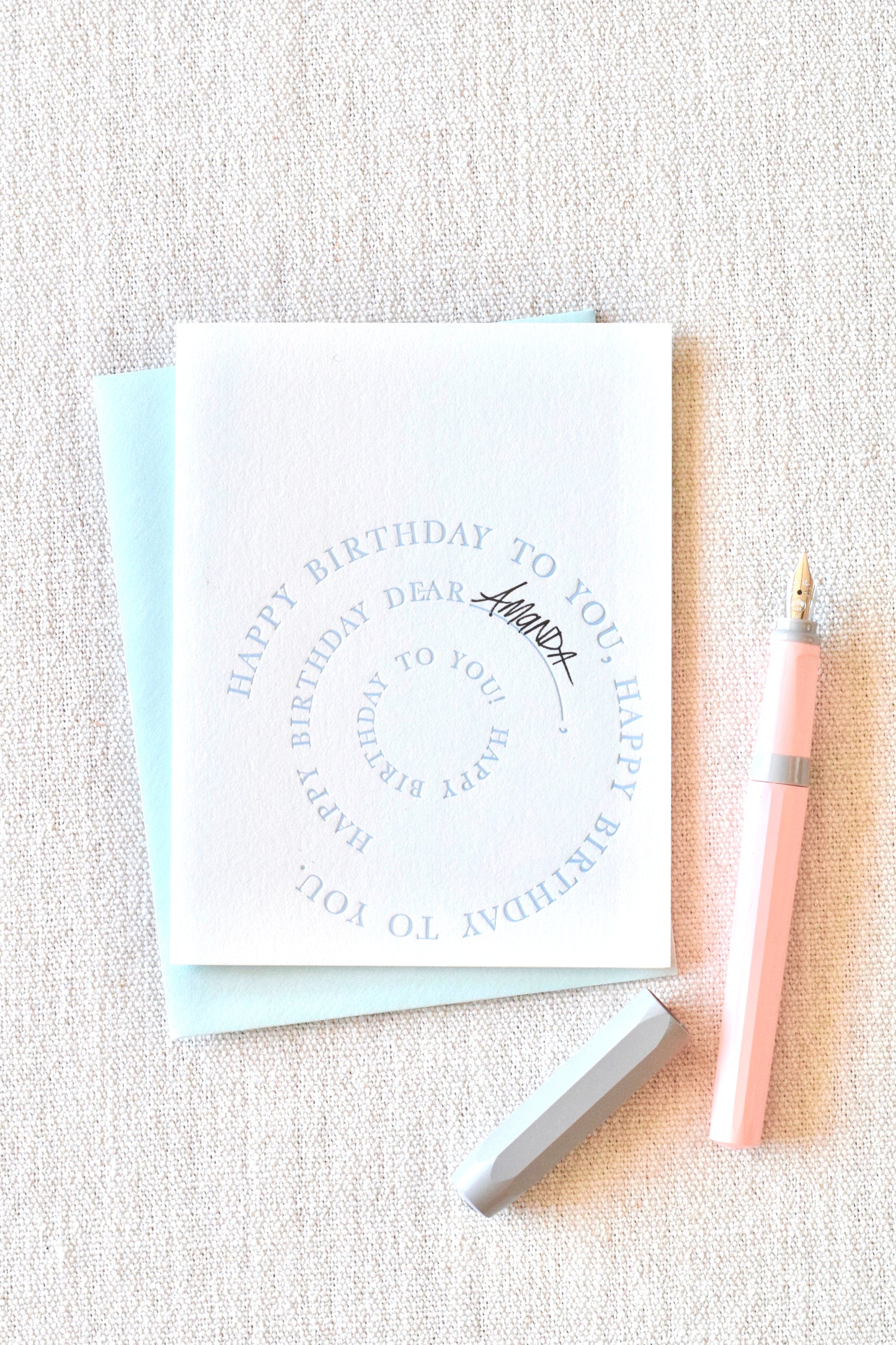 Happy Birthday To You Letterpress Card