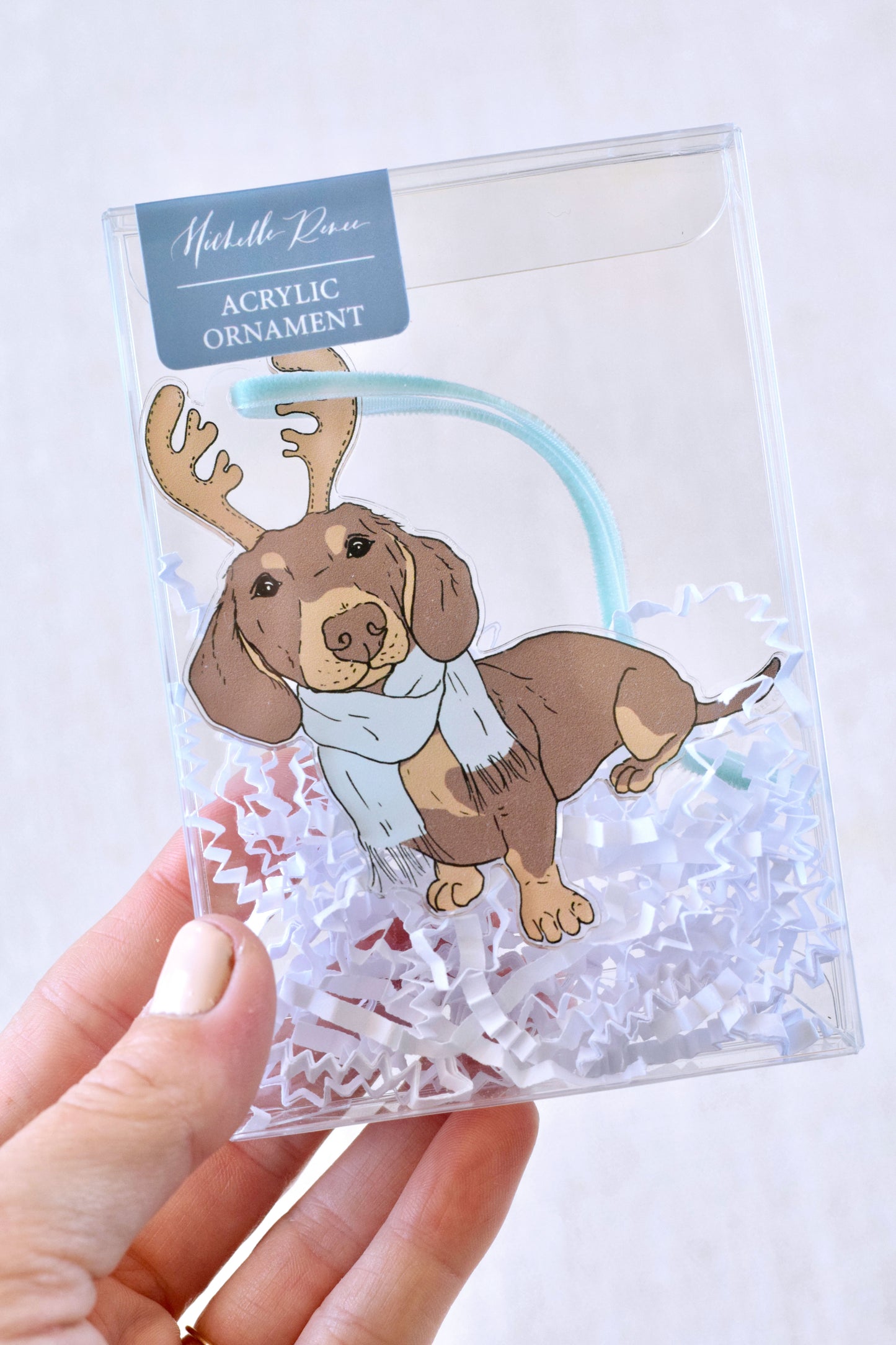 Acrylic Dachshund Ornament
