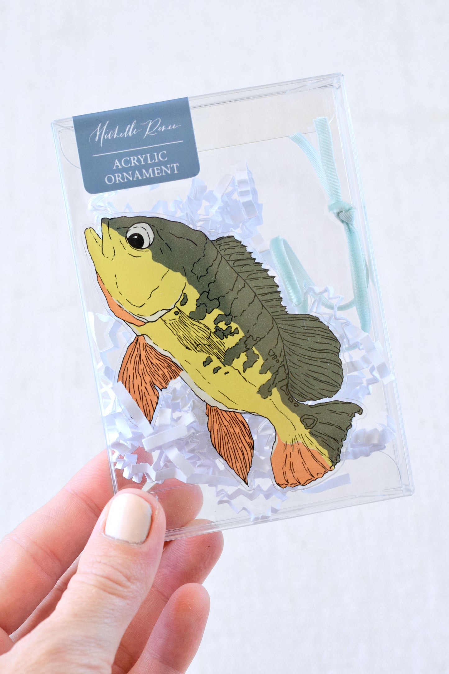 Acrylic Bass Fish Ornament