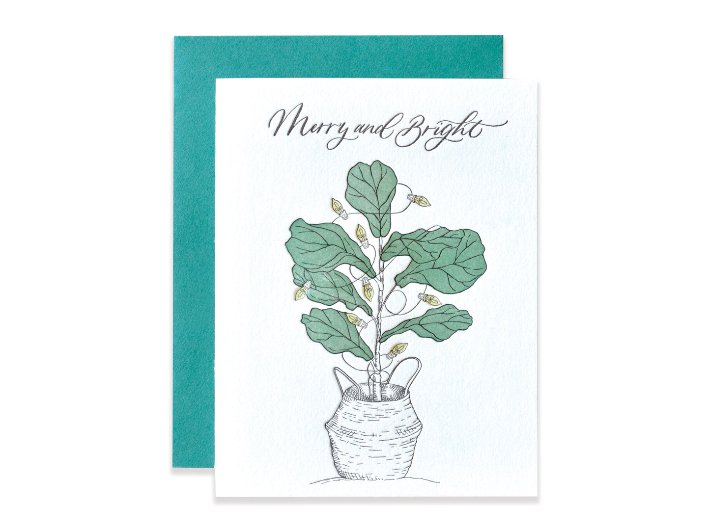 Fiddle Leaf Christmas Tree Card