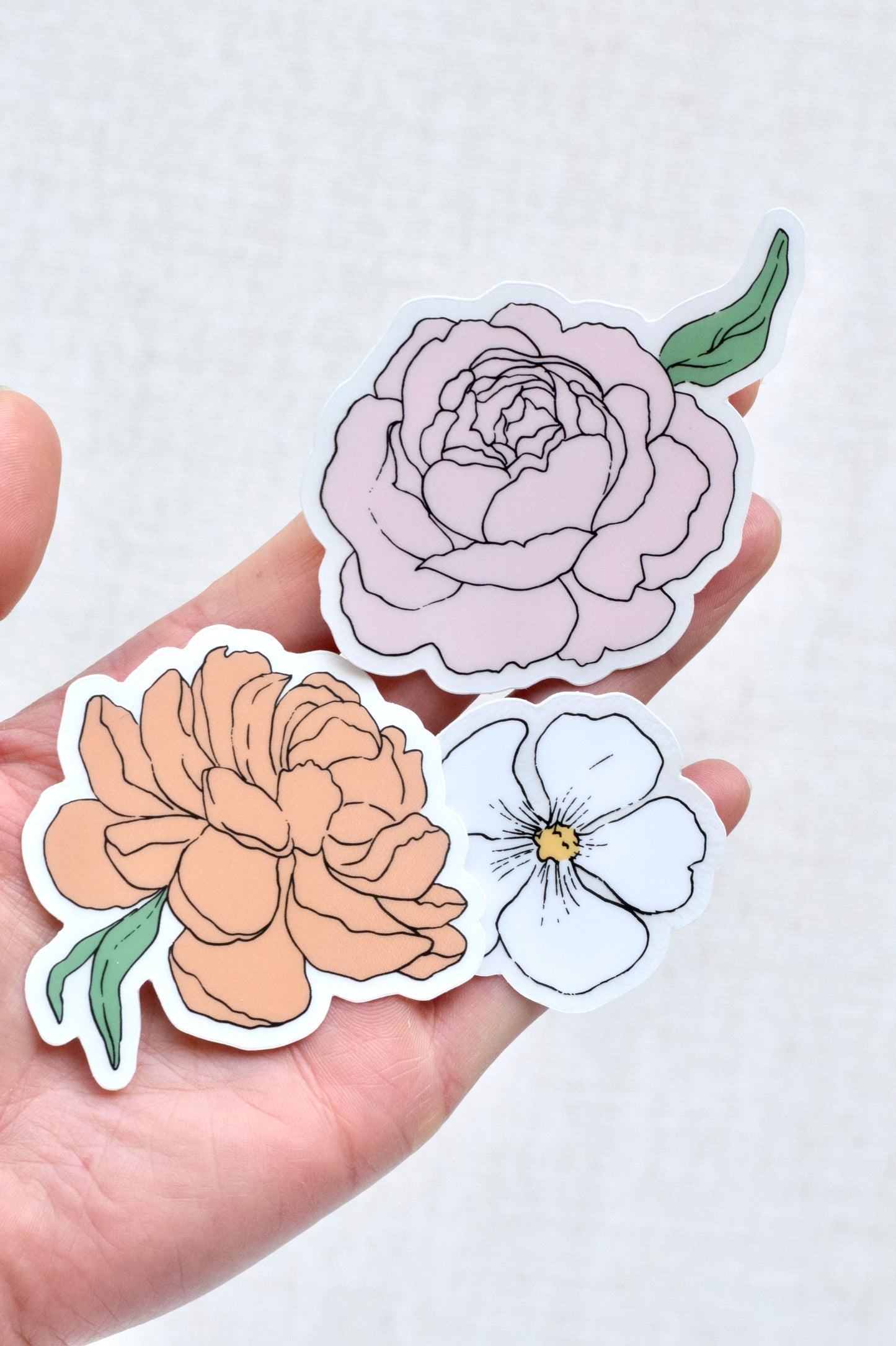 Lil' White Flower Sticker