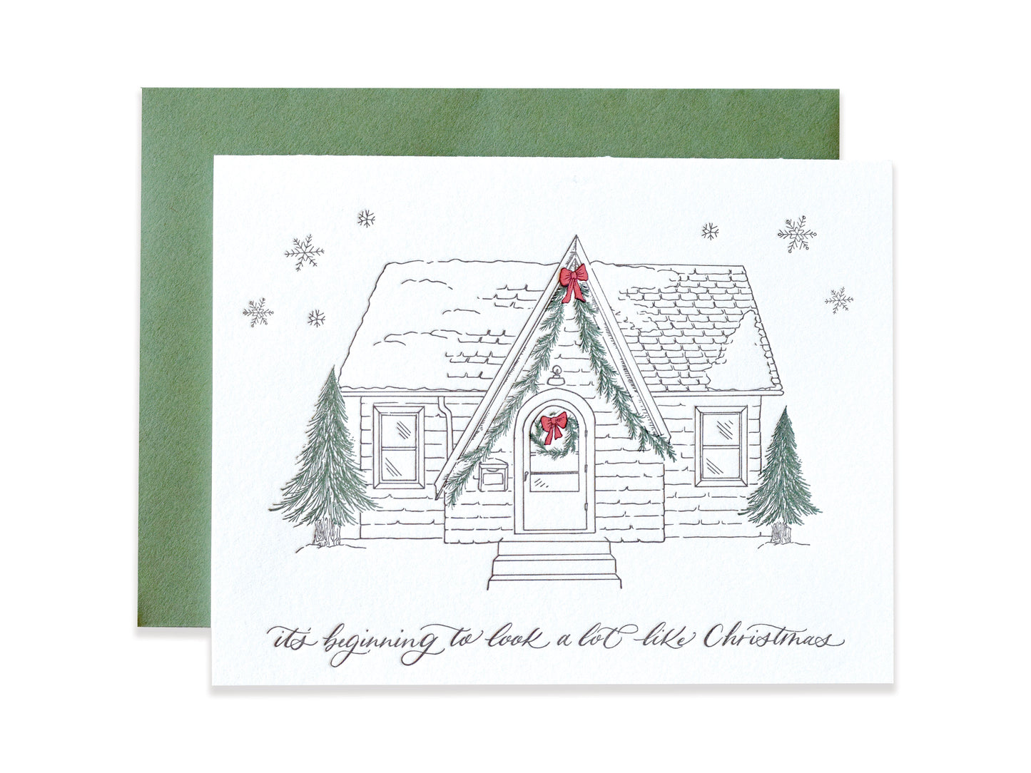 Little Christmas Cabin Card