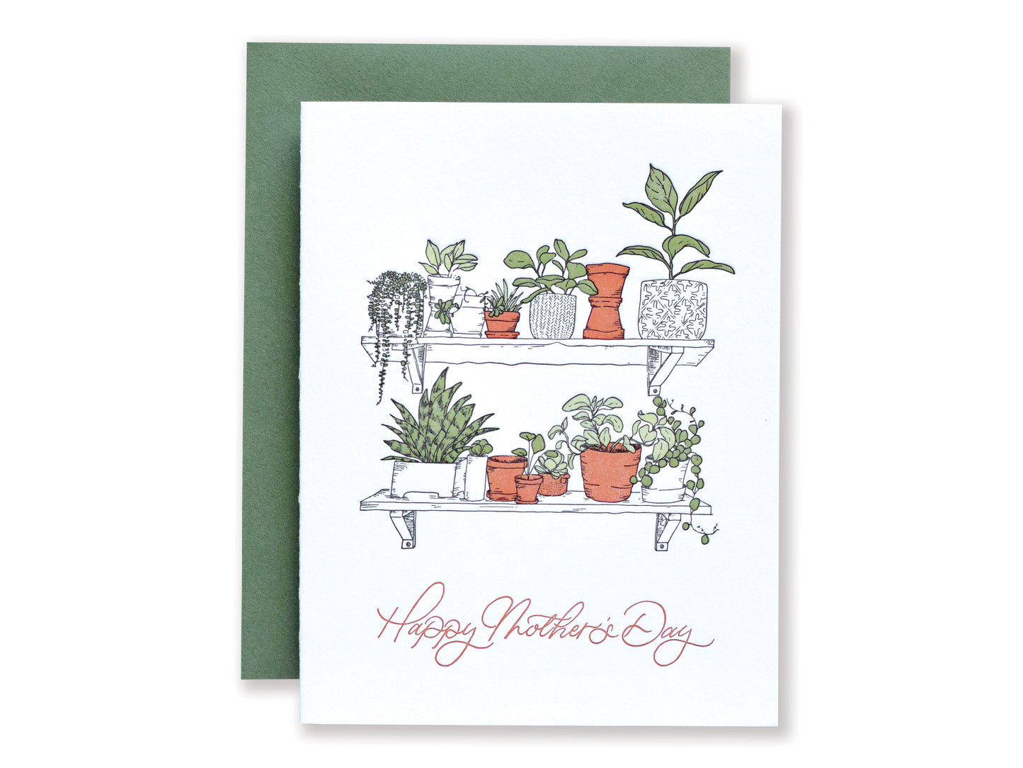 Mother's Day Indoor Garden Letterpress Card