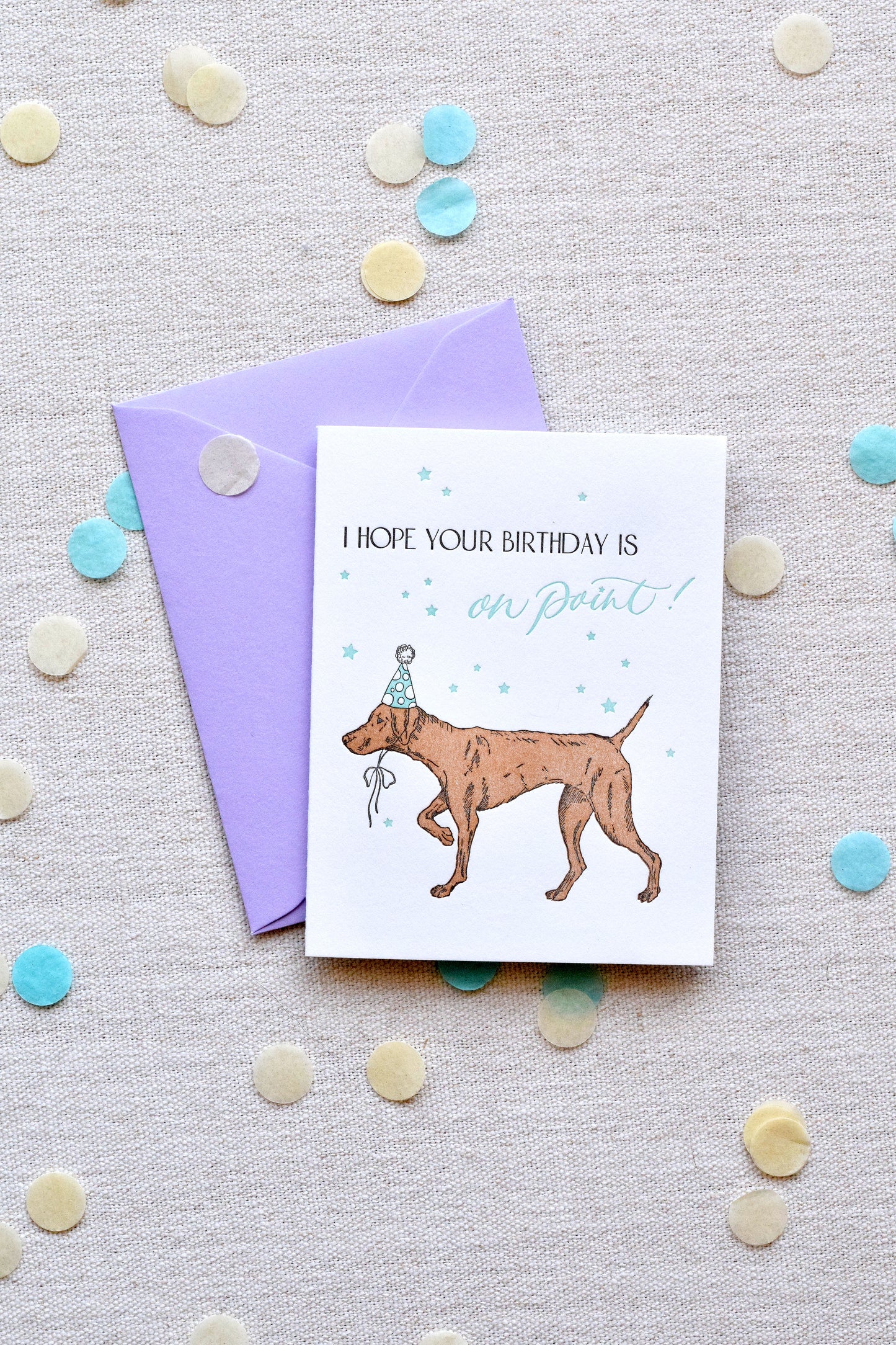 On-Point Letterpress Birthday Card