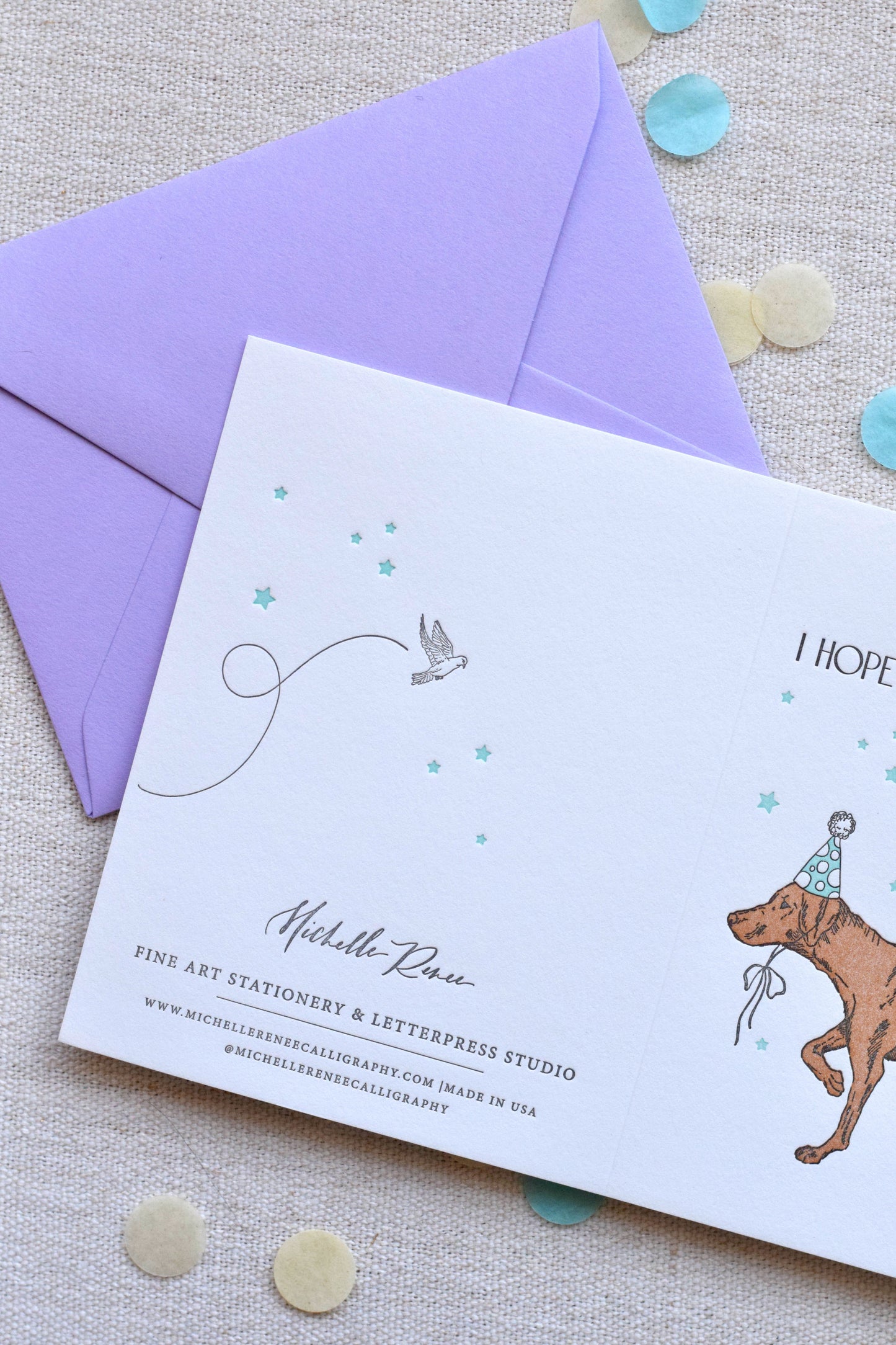 On-Point Letterpress Birthday Card