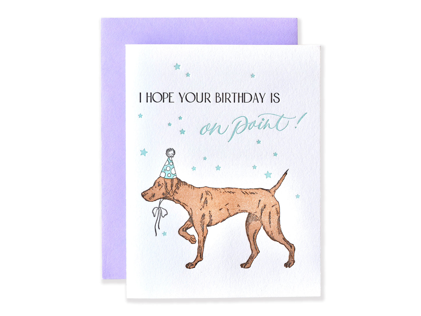 On-Point Letterpress Birthday Card