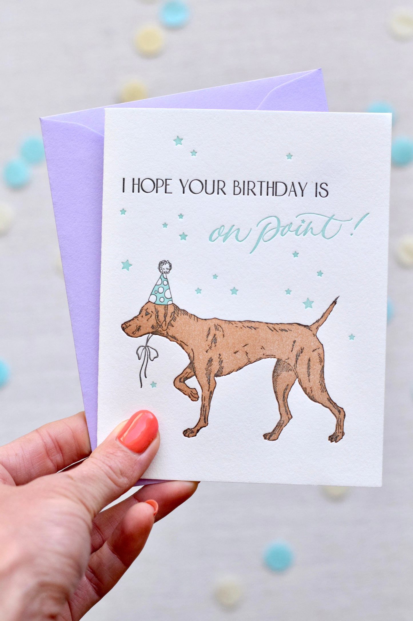 On-Point Letterpress Birthday Card