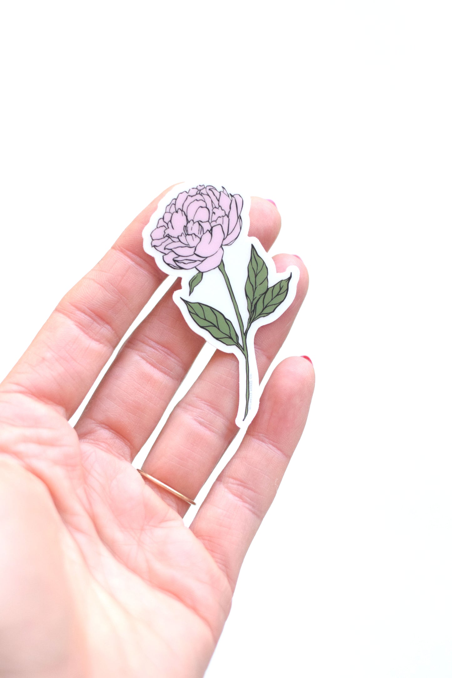 Blush Peony Sticker