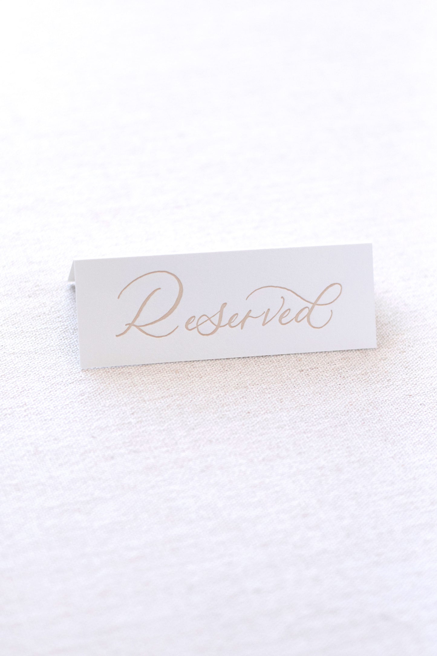 Boho Beige Reserved Sign | Set of 8