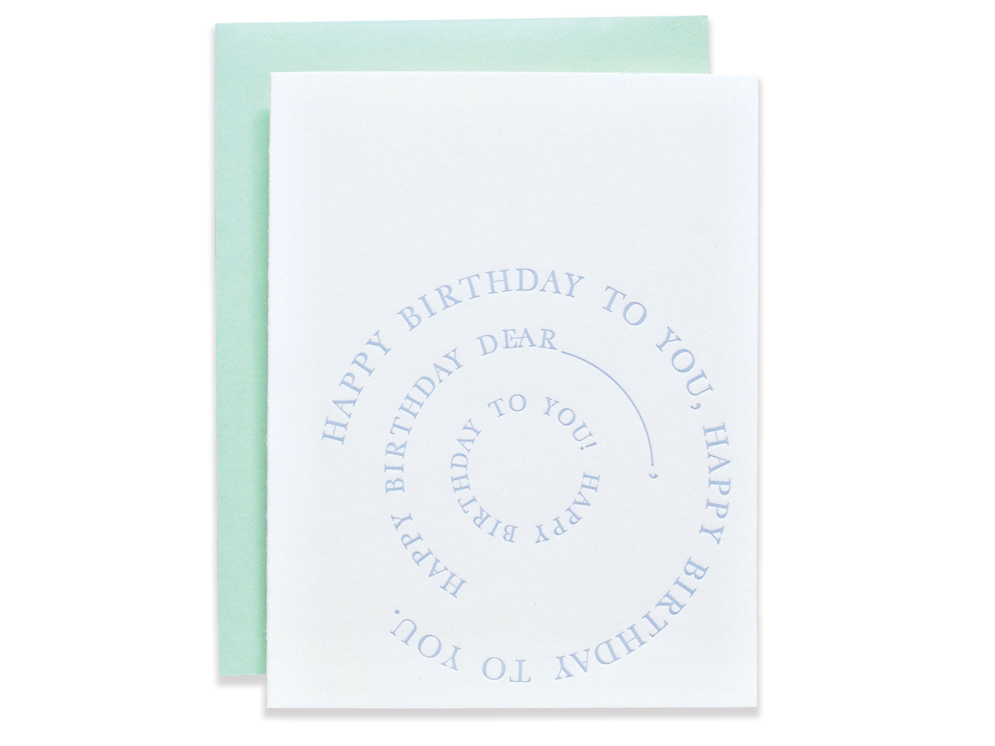 Happy Birthday To You Letterpress Card
