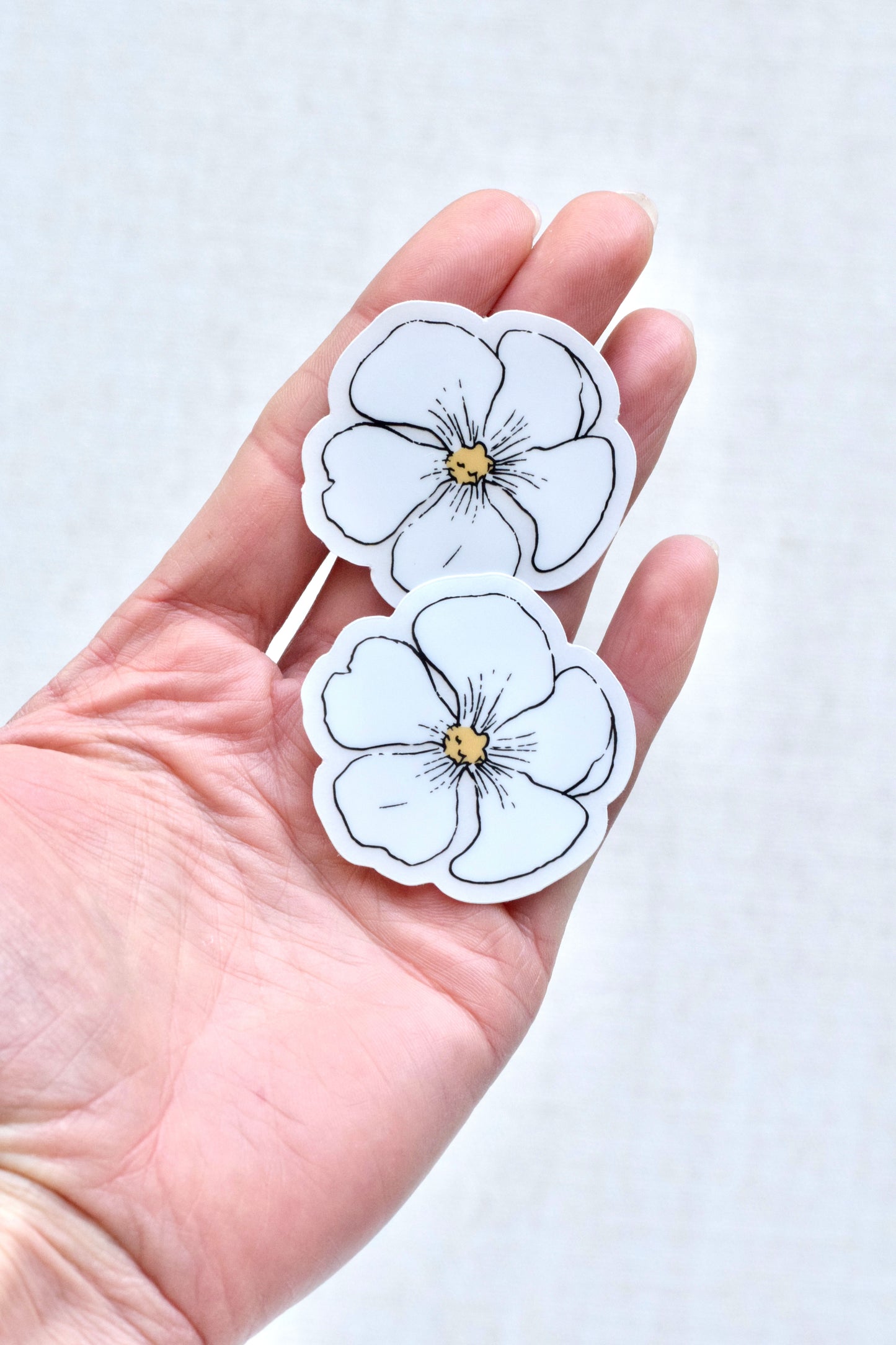 Lil' White Flower Sticker