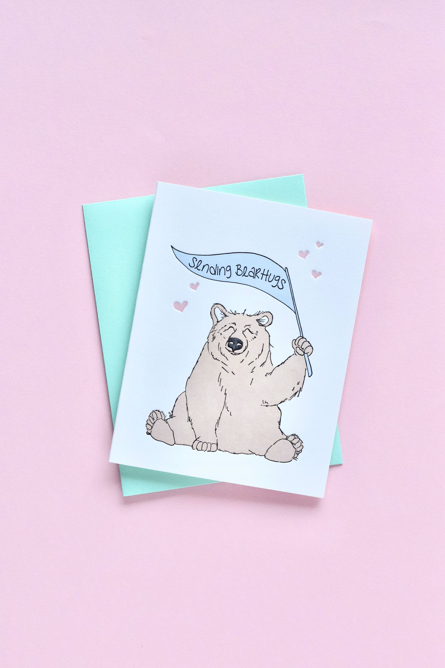 Sending Bear Hugs Letterpress Card