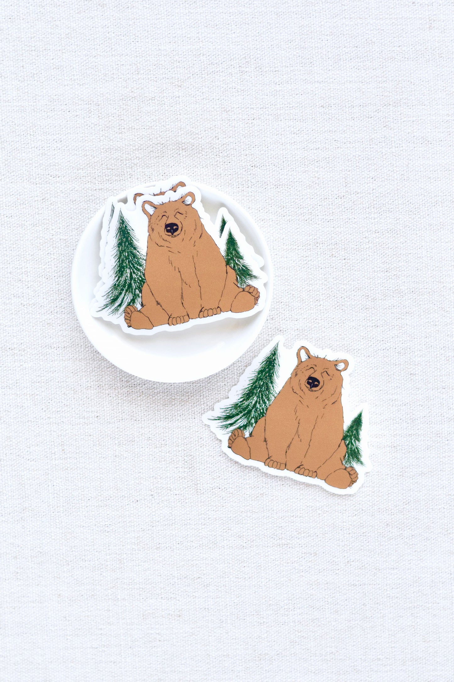 Woodland Bear Sticker