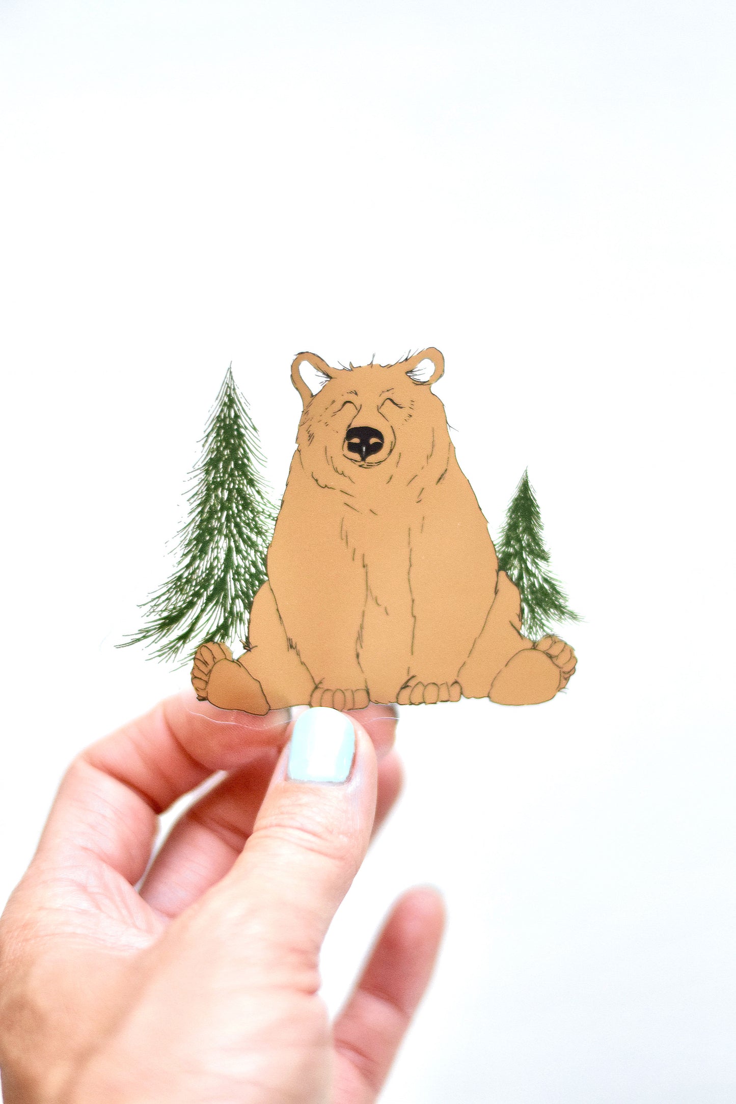 Woodland Bear Sticker