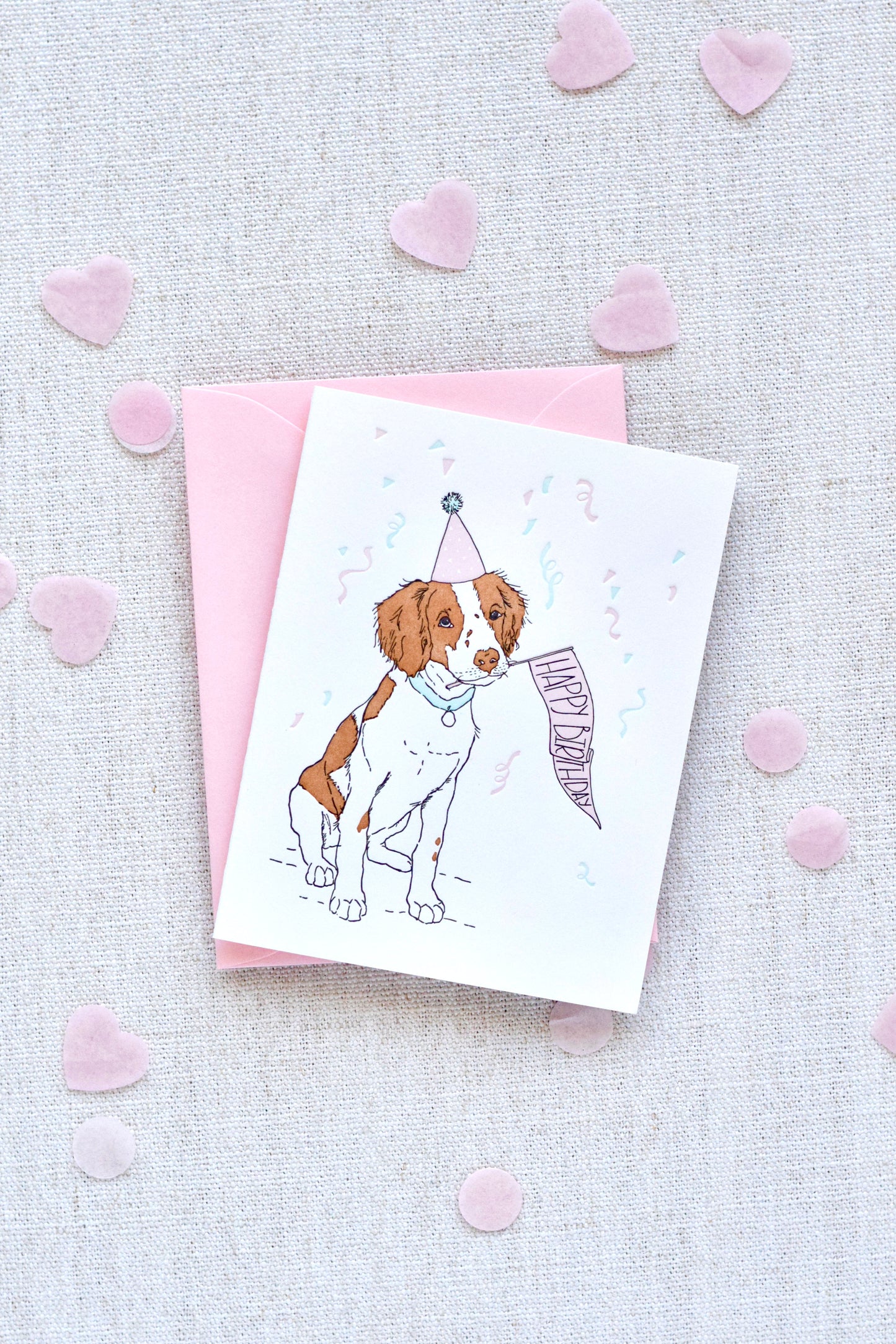 Puppy Birthday Letterpress Card
