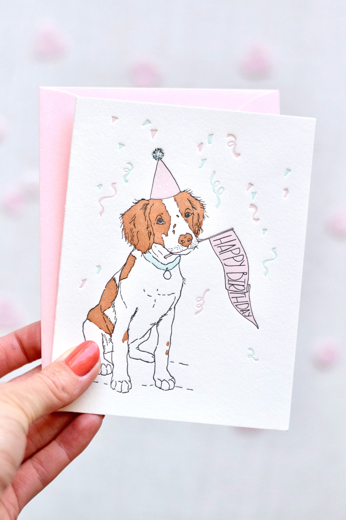 Puppy Birthday Letterpress Card