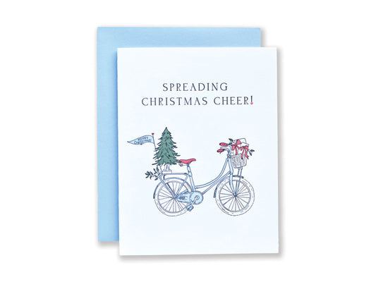 Spreading Christmas Cheer Letterpress Card