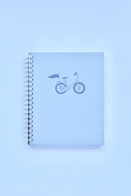 Scribble Pennant Bicycle Notebook | Light Blue