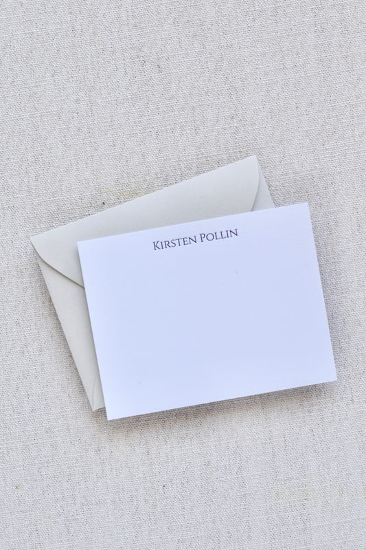Letterpress Personal Stationery