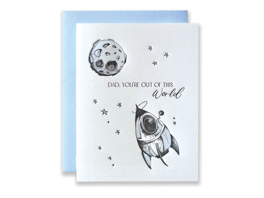 Out of this World Letterpress Card