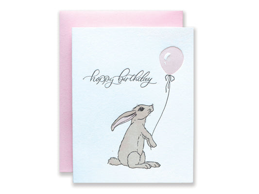 Hoppy Birthday Letterpress Card