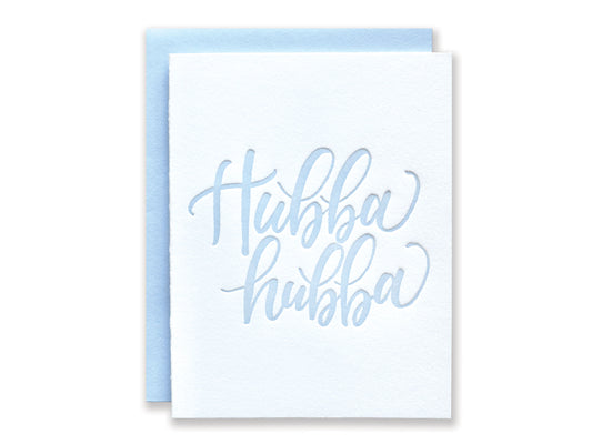 Hubba Hubba Letterpress Card