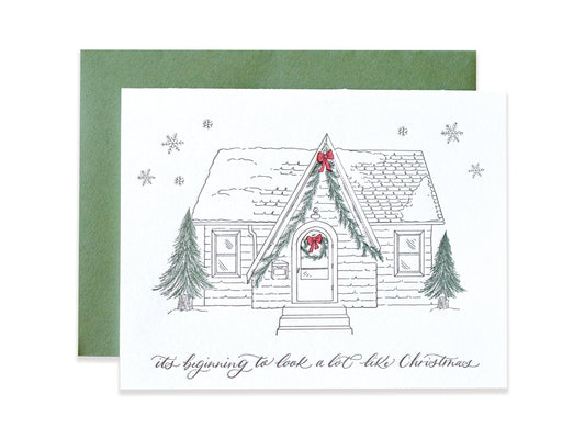 Little Christmas Cabin Card