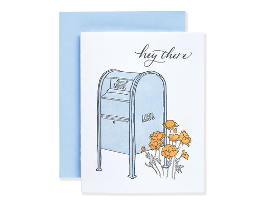 Hey There Letterpress Card