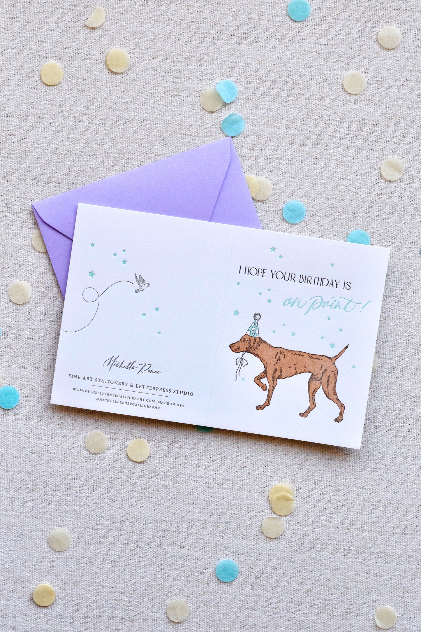 On-Point Letterpress Birthday Card