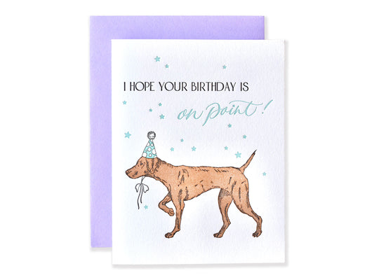 On-Point Letterpress Birthday Card