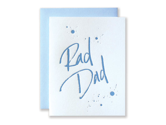 Rad Dad Letterpress Card