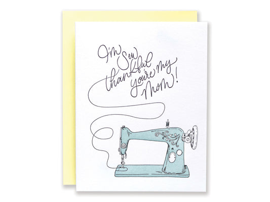 I'm SEW Thankful For You Mom Mother's Day Card