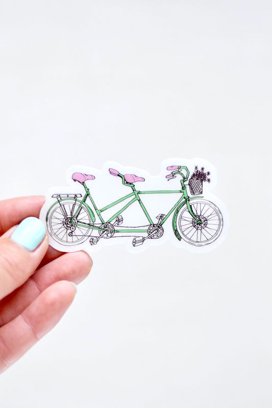 Tandem Bike Sticker